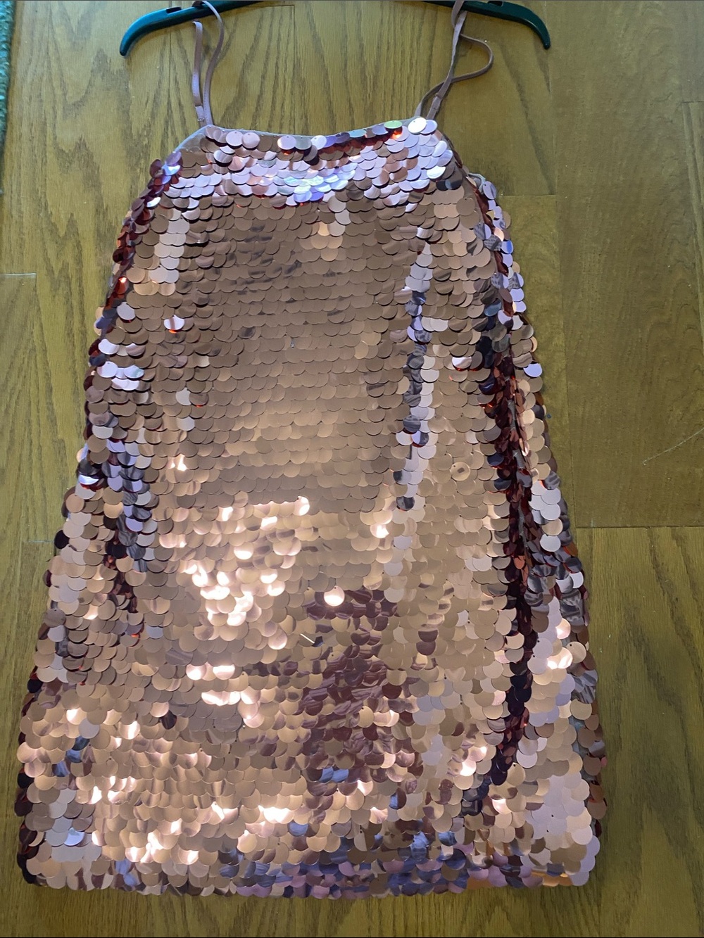 a new day Pink Sequin Slip Dress